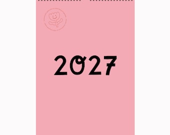 Reserva ya tu Calendario Familiar 2027 | 4 columnas | Calendario de pared | Papel reciclado