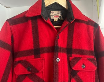 Vintage 1950s 1960s Monterey Club Buffalo Plaid Jacket