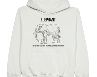 Hoodie voor kinderen met Olifant - 4 kleuren