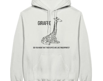 Unisex Hoodie with Giraffe - 5 colors