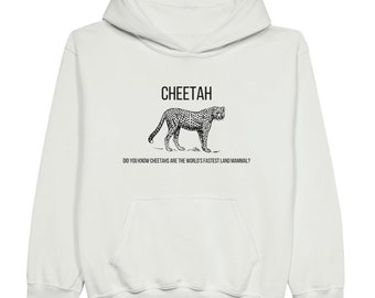 Hoodie for kids with Cheetah - 4 colors