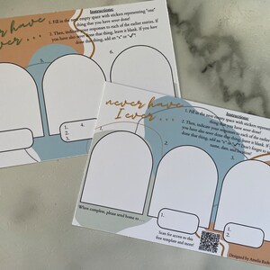 Ich habe noch nie TPC | Leere reisende Postkartenvorlage | 5x7