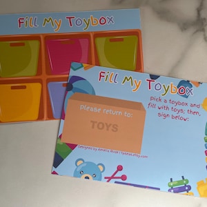 Plantilla de postal de viaje en blanco Fill My Toybox TPC / 5x7