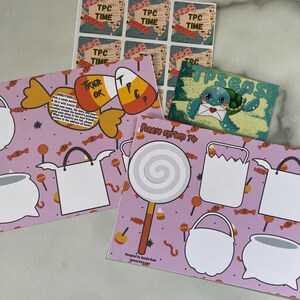 Astuce ou PTC | Remplir mon seau de bonbons | de Carte postale de voyage vierge | 5 x 7
