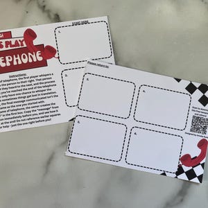 Plantilla para postal de viaje / Juego de imitación de teléfono TPC / 5x7