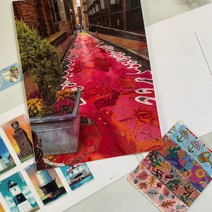 Carte postale Strawberry Way Street Art, Pittsburgh, Pennsylvanie, États-Unis Lieu Photographie