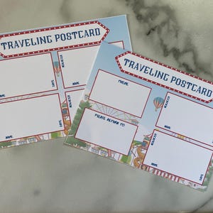 Parc d'attractions PTC | de Carte postale de voyage vierge | Papier cartonné 5 x 7