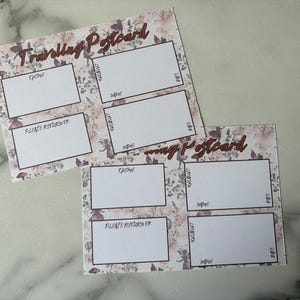 Fairy Garden TPC | Blank Traveling Postcard Template | 5x7