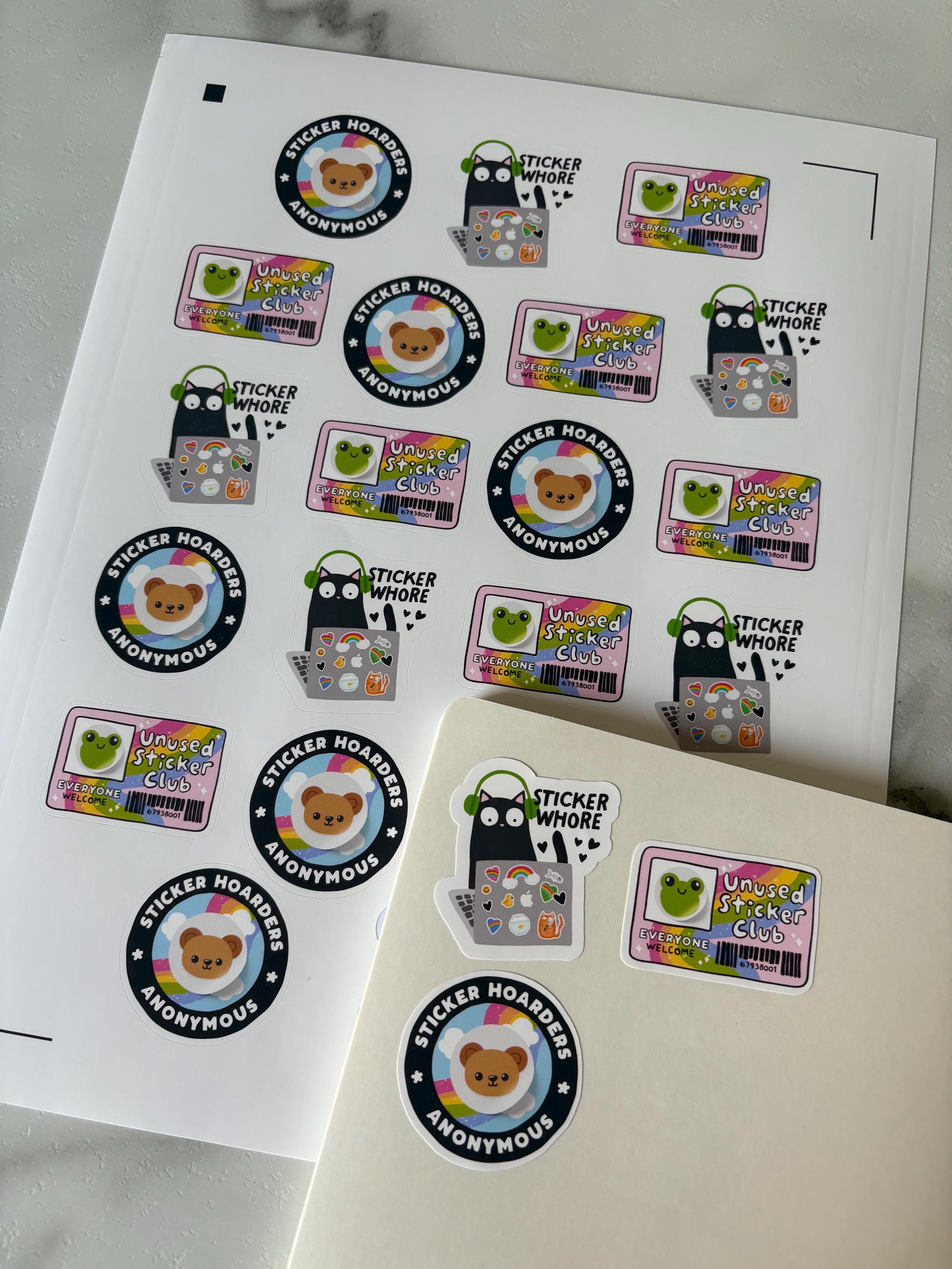 Snarky Cute Sticker Collector Stickers | 1.5” Envelope Mailing Stickers ...