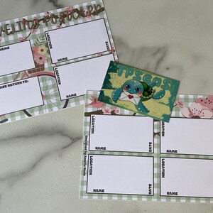 Sakura i rower TPC | Pusty szablon pocztówki podróżnej | 5x7