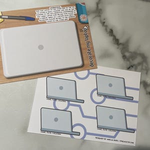 Décorer mon ordinateur portable TPC | de Carte postale de voyage vierge | 5 x 7