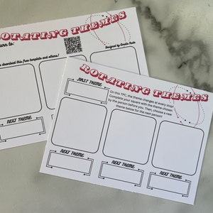 Thèmes tournants PTC interactifs | de Carte postale de voyage vierge | 5 x 7