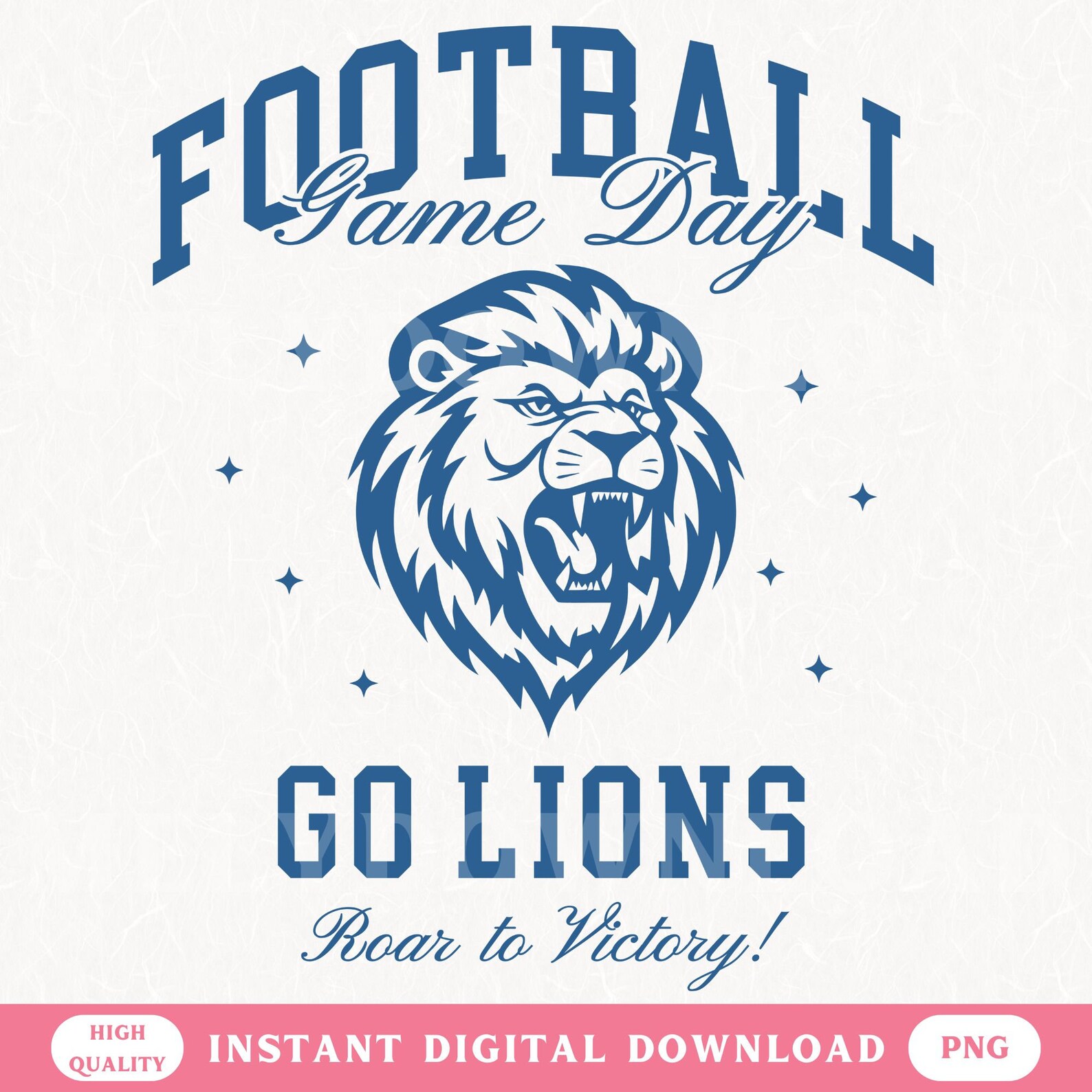 Lions PNG Football Game Day Shirt Design Detroit Lions Mascot Football ...