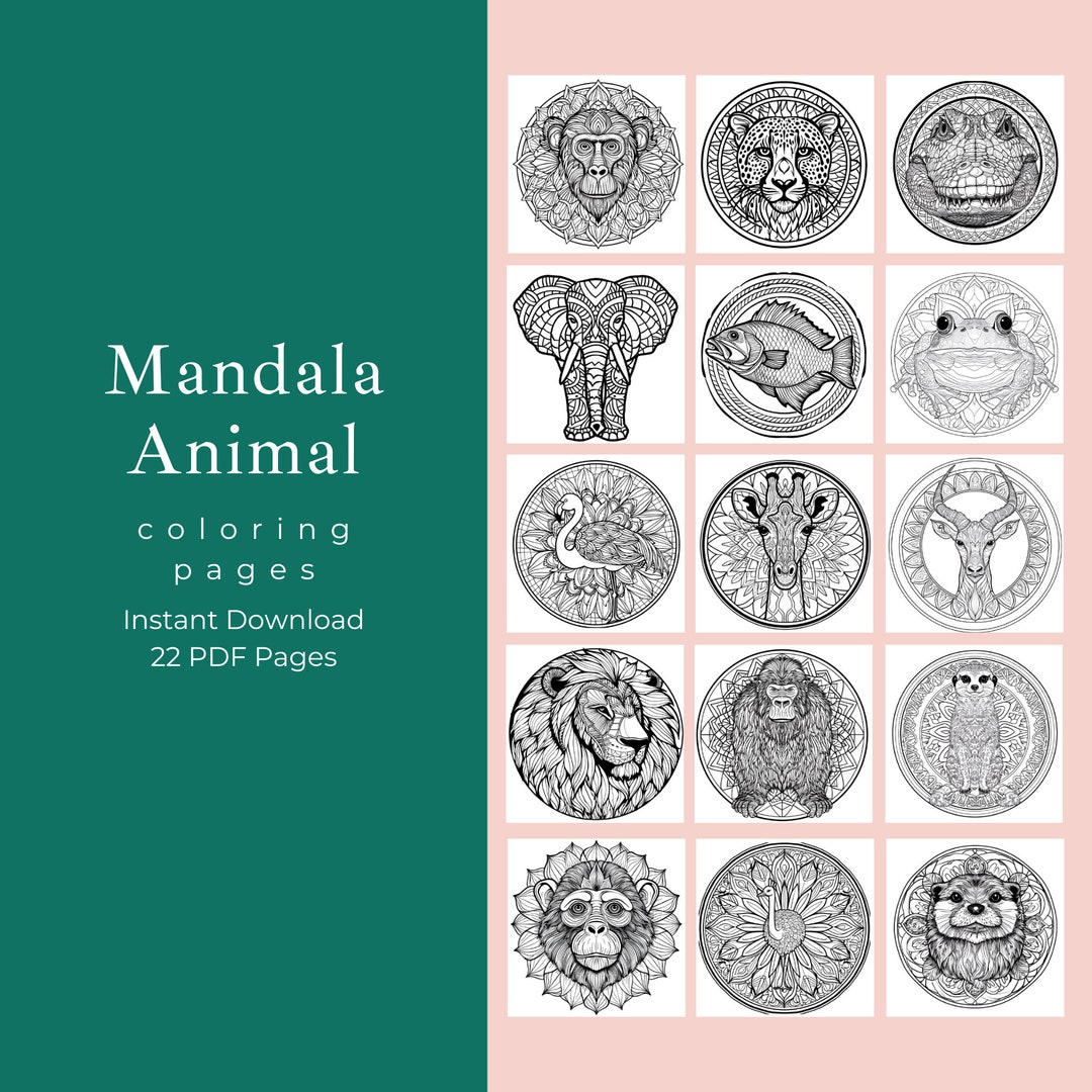 Mandala Coloring Pages - Printable Coloring Pages - Instant Download ...