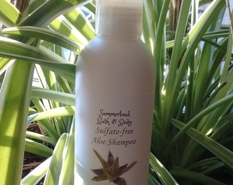 8 oz Aloe Vera Shampoo for Oily or Fine hair, Sulfate Free, Clean Scents, Mens scents, Herbal, Mint, Warm/Earthy/Woodsy