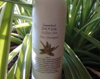 8 oz Aloe Vera Shampoo for Oily or Fine Hair, Sulfate Free, Citrus Fragrances, Floral Fragrances, Holiday Scents