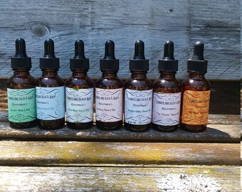 1 oz Rivermen's Beard Oil, 7 formulas, Beardruff, Conditioning, Growth, Invigorating, Soothing, The Woods, Citrus Mint