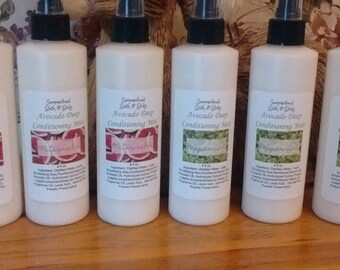 8 fl oz Avocado Conditioning Mist, Floral, Herbal, Mint, Warm/Earthy/Woodsy, Holiday