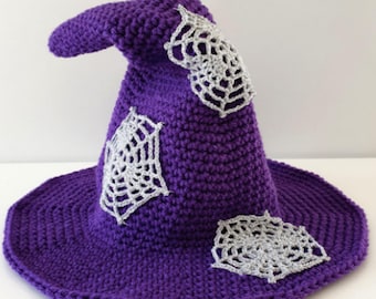 Crochet Witch Hat Pattern: Halloween Fairycore Cottagecore (PDF Pattern)