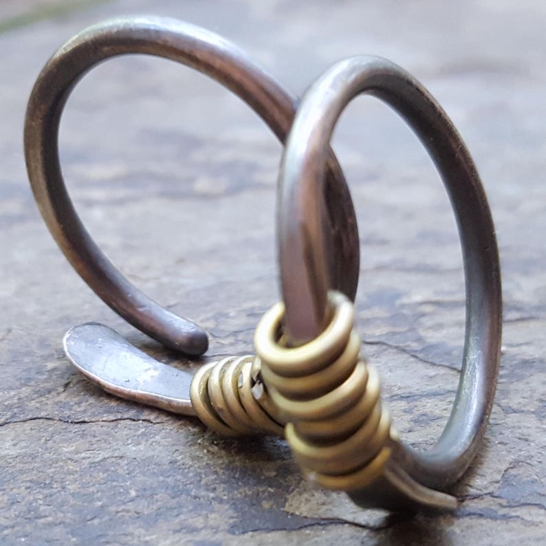 12g beringed hoops gauged hoop earrings handmade by thebeadedlily image 5