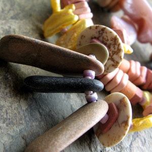 the rose canary-- pretty beaded necklace-- handmade by thebeadedlily