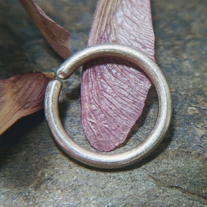 16g endless hoop-- sterling silver, niobium or titanium nose ring or single hoop-- handmade by thebeadedlily