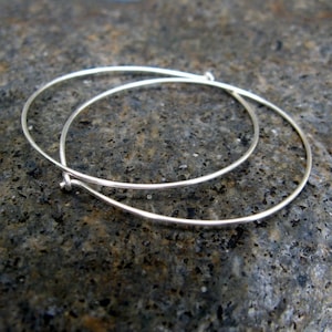 1.5&quot; sterling silver minimalist earrings silver hoops small hoop earrings small sterling hoops sterling silver hoop earrings thebeadedlily