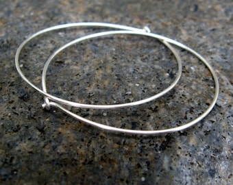 1.5" sterling silver minimalist earrings silver hoops small hoop earrings small sterling hoops sterling silver hoop earrings thebeadedlily