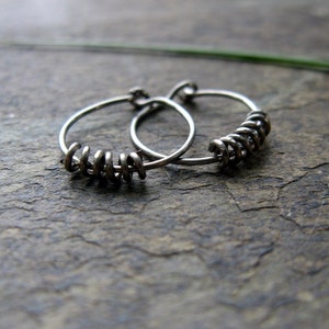 22g second hole hoops unisex hoop earrings tiny niobium hoops simple niobium hoops sleeper hoops huggie hoops