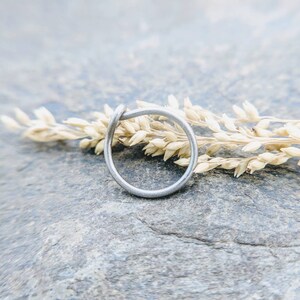 20g nose hoop-- sterling silver, titanium or niobium hoop-- primitive series-- handmade by thebeadedlily