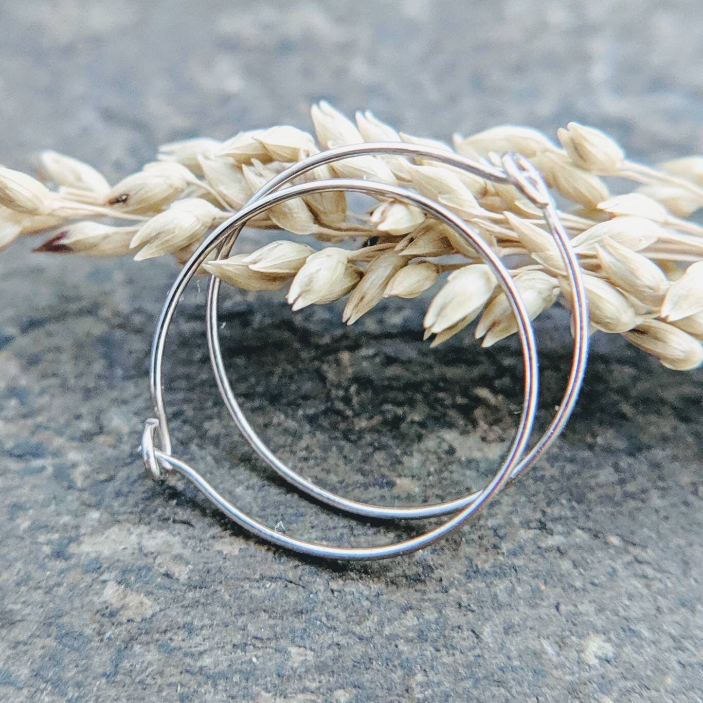 Rhodium Over 14k White Gold Hinged Hoop Earrings - 1NV2VA