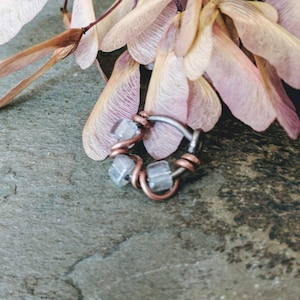 conch hoop earring, 16g cartilage hoop, 16g nose ring, 16 gauge hoop, 16g septum hoop, 16g daith ring, primitive series by thebeadedlily