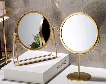 Ronde spiegel, make-upspiegel, Miroir de salle de bain, Miroir rond, Runder Spiegel, Kosmetikspiegel, Schminkspiegel, Specchio da bagno,