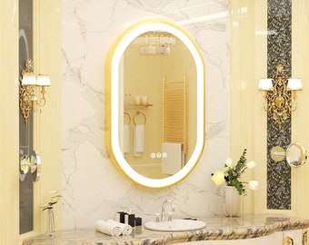 LED mirror, Vanity mirror, Miroir de salle de bain, Miroir mural, Schminkspiegel, Wandspiegel, Kosmetikspiegel, Specchio da bagno,
