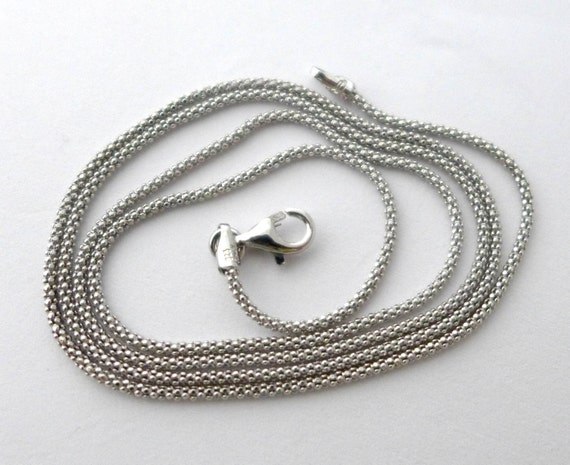 Sterling Silver Light Popcorn Chain Necklace 1.5mm Sterling Silver Light Popcorn Chain Necklace 1.5mm