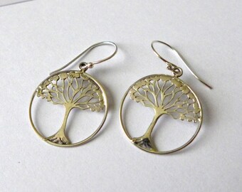 Tree of Life sterling silver earrings AE27