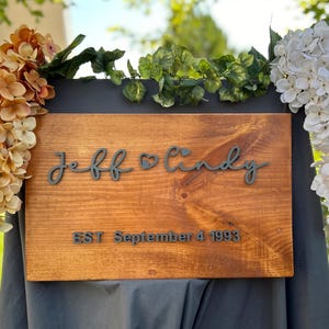 Wedding Sign, Wedding Decor, Personalized Wedding Sign, Wedding Welcome Sign, Sign for Reception Entrance, 3D Wedding Welcome Sign, Gift