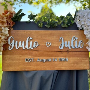 Wedding Sign, Wedding Decor, Personalized Wedding Sign, Wedding Welcome Sign, Sign for Reception Entrance, 3D Wedding Welcome Sign, Gift