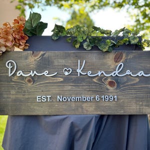 Wedding Sign, Wedding Decor, Personalized Wedding Sign, Wedding Welcome Sign, Sign for Reception Entrance, 3D Wedding Welcome Sign, Gift