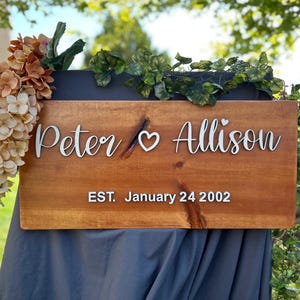 Wedding Sign, Wedding Decor, Personalized Wedding Sign, Wedding Welcome Sign, Sign for Reception Entrance, 3D Wedding Welcome Sign, Gift