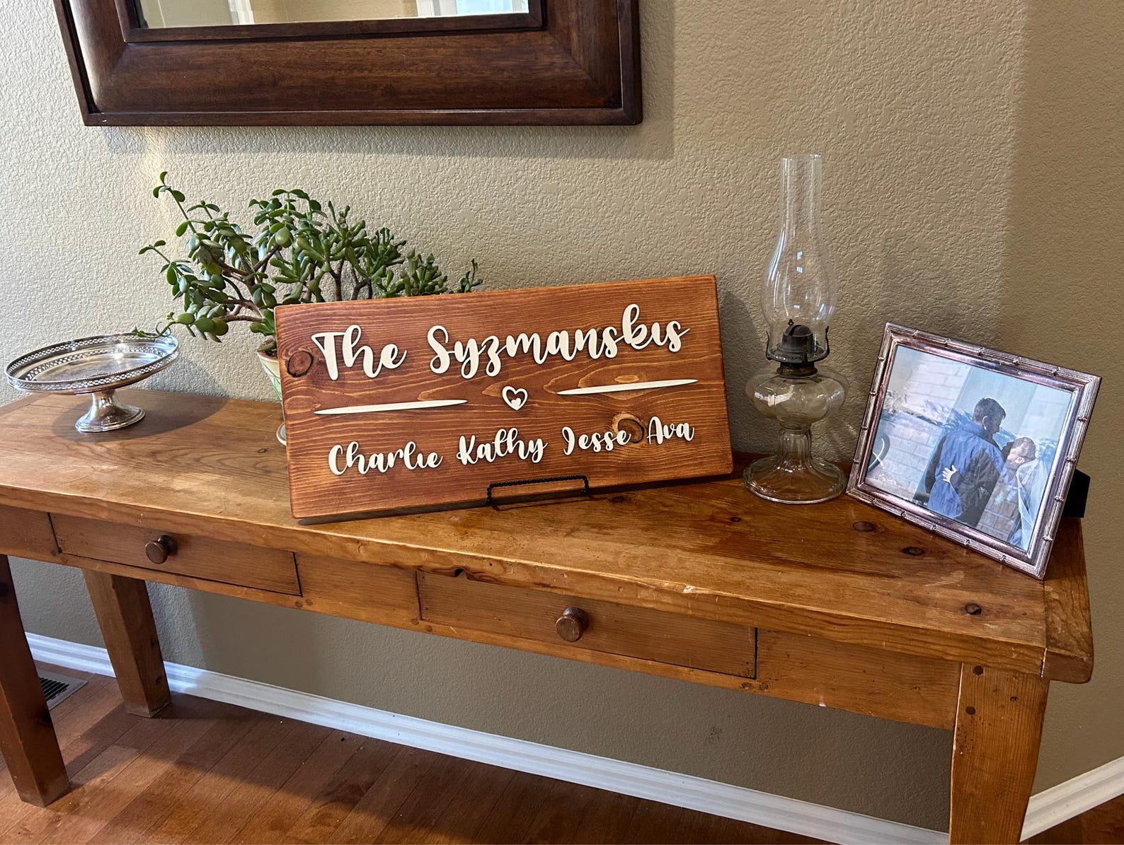 Custom Wood Family Name Sign – 3D Rustic Home Decor - Etsy