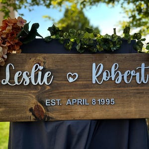 Personalized Wedding Signs, Wedding Sign, Wedding Decor, Wedding Welcome Sign, Sign for Reception Entrance, 3D Wedding Welcome Sign, Gift