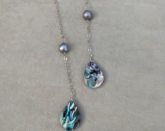 Sexy Long Abalone Chain Earrings