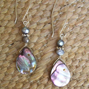 Ocean Tears - Abalone Earrings