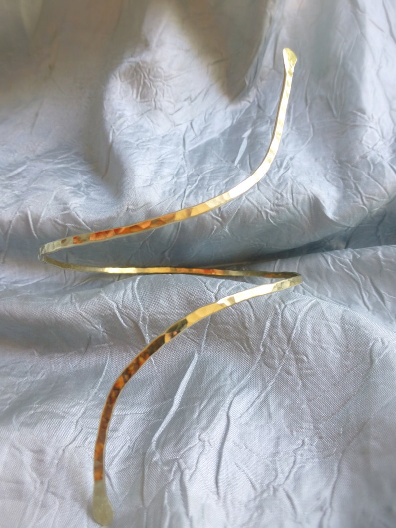 Plus Sized Minimalist Upper Arm Cuff Arm Cuff Armband Etsy