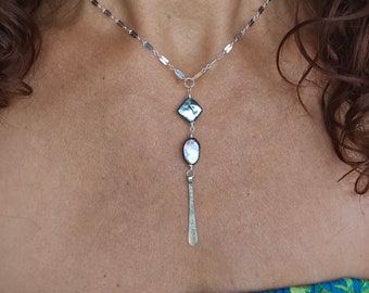Moonlight Dreams Necklace * freshwater pearl statement necklace