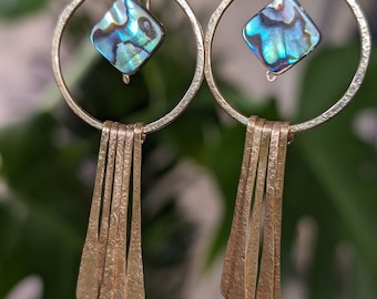 Mermaid Diamonds Tassel Earrings