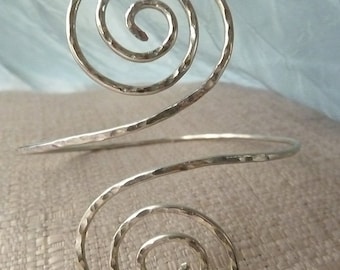 Grecian Swirl Upper Arm Cuff | Gold Goddess Armlet | Custom Colors | Handmade in Hawaii