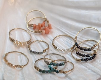 Beachy Stacker Rings