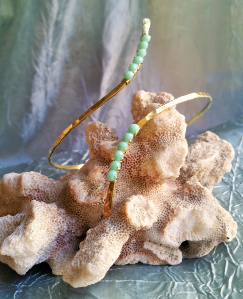 Upper Arm Cuff Arm Cuff Choose your color WIRE and BEAD Etsy